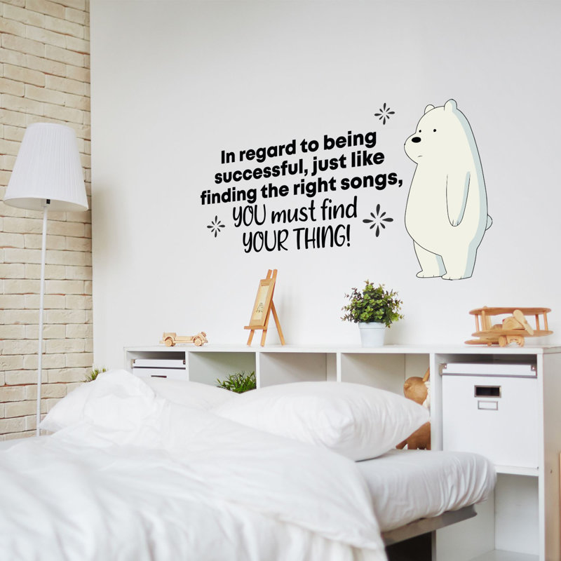 Text & Numbers Wall Decal, 8" H x 10" W x 0.05" D
