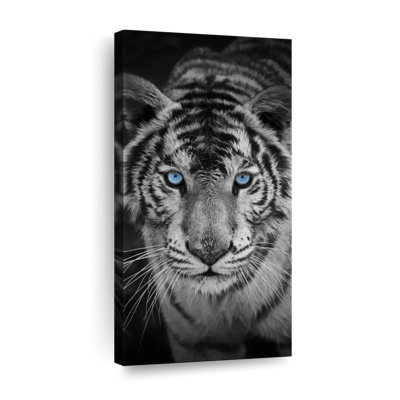Tigre bleu sur toile