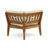 Solvara 10-Piece Modern Rustic Acacia Wood Outdoor Sectional Set With Coffee Table-116488372