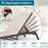 Set of 2 Aluminum Chaise Lounges, Foldable No Assembly, Lightweight Water-Resistant Patio Chairs, 400 lbs-1910860938