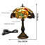 Lampe de table de chevet Tiffany E26 de 12 pouces en vitrail raisin pour chambre à coucher rétro lampe de designer rétro Art déco