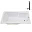 66'' x 34'' Acrylic Soaking Drop-In Bathtub, Drain Included-97544468