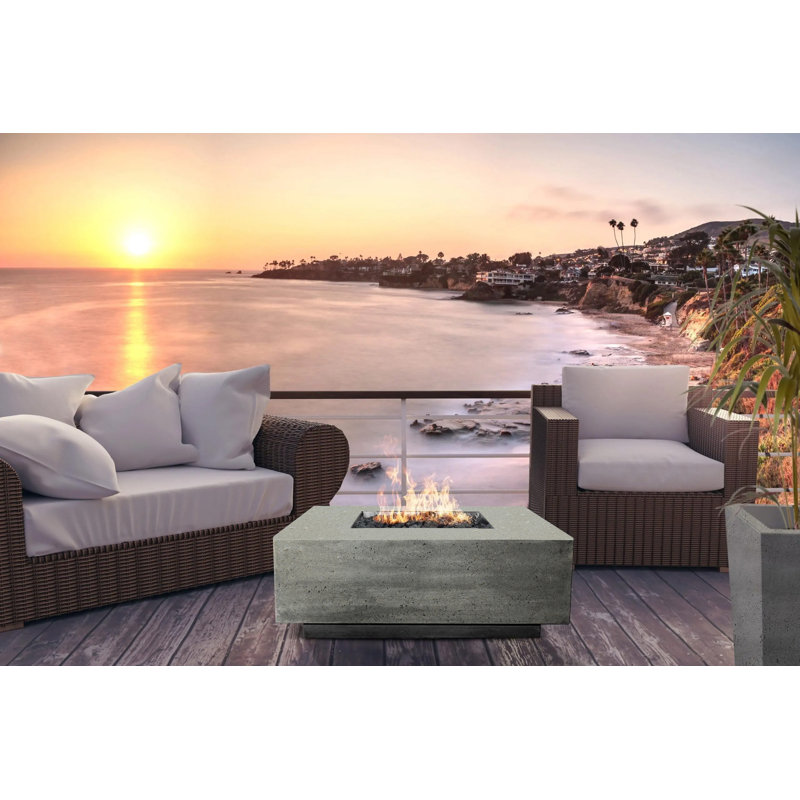 Fire Pit Square 36in X 36in Limestone Ng (lp Kit Included)