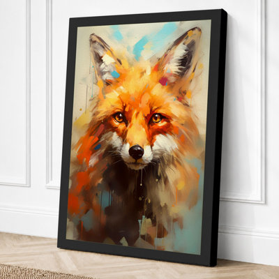 Watercolour Fox Study Boho - Print