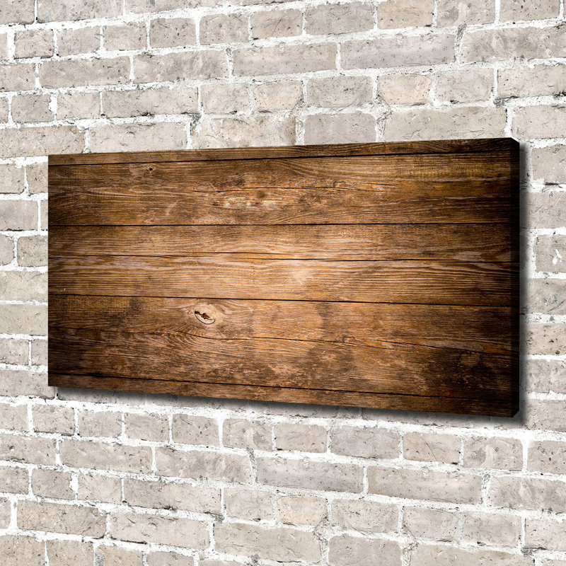 Wooden Background - Wrapped Canvas Print