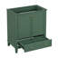 Meuble-lavabo 30 po sans lavabo, base seulement, armoire de salle de bain multifonctionnelle avec portes et tiroir, cadre solide et panneau de fibres à densité moyenne, vert foncé