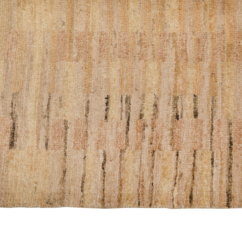 Natural Contemporary Silk Rug - 8' x 10'