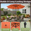 Parasol de patio 9 pi avec base lestée 19 lb Pure Garden-1929694951