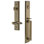 Ensemble de poignées une pièce Fifth Avenue avec pêne dormant cylindrique simple et poignée en D avec levier Portofino