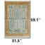 Tapis bleu clair Persian Trellis