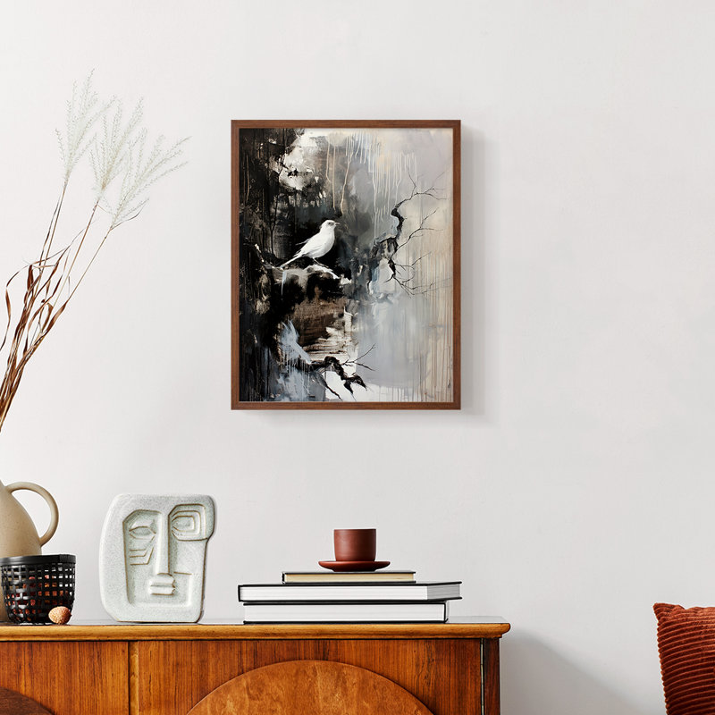 "ANIMALS Series Lxxxi" par J Paul, Noyer, H 15 po x l 12 po