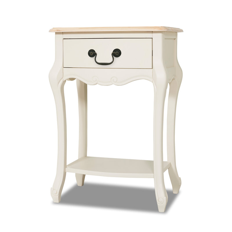 Lemaire 48cm W Bedside Table, Champagne