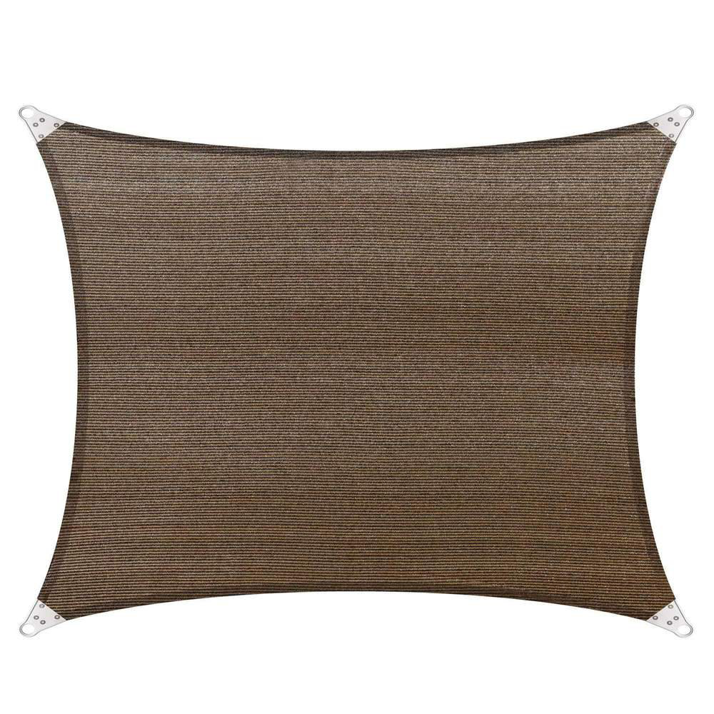 ColorTree Rectangle Sun Shade Sail UPF50, Reinforced Corners, 260 GSM Fabric ColourTree 