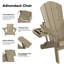 Chaise Adirondack pliante Cheryce en PEHD avec porte-gobelet-67149133