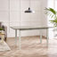 Alissah Solid Wood Extending Dining Table With 4 Whitley Chairs & 1 Alcazar Bench - Rustic Farmhouse-2101946388