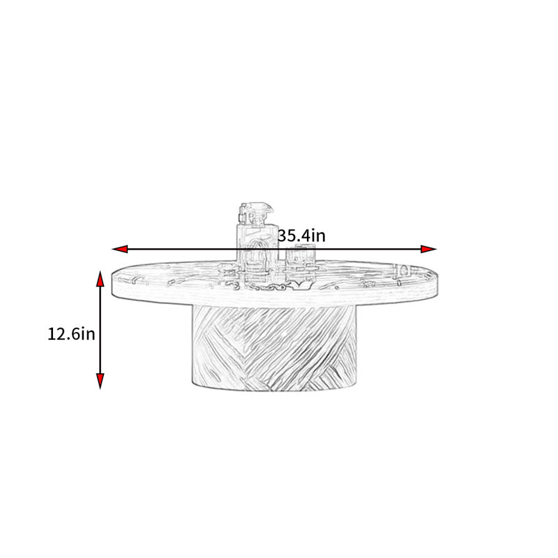 Table basse Italian Light Luxury