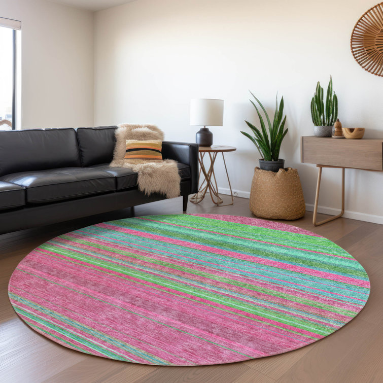 Chayden Washable Striped Indoor / Outdoor Rug