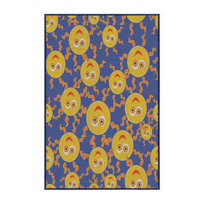 Non disponible jaune/bleu Tapis décoratif