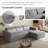 Boneless L-Shaped Sectional Sofa With Right Hand Facing Chaise And Lumbar Pillow For Enhanced Comfort-105825034