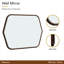 Houston Wall Mirror - Walnut