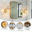 Ensemble de 2 luminaires de salle de bain en cristal moderne en verre - Luminaires de salle de bain rétro au-dessus d'un miroir, ampoules G9 (4,13 po)-2129631792
