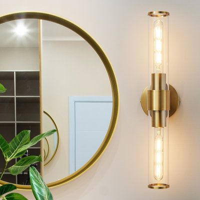 Luminaires de salle de bain à intensité variable pour salle de bain à 2 lumières Almetta