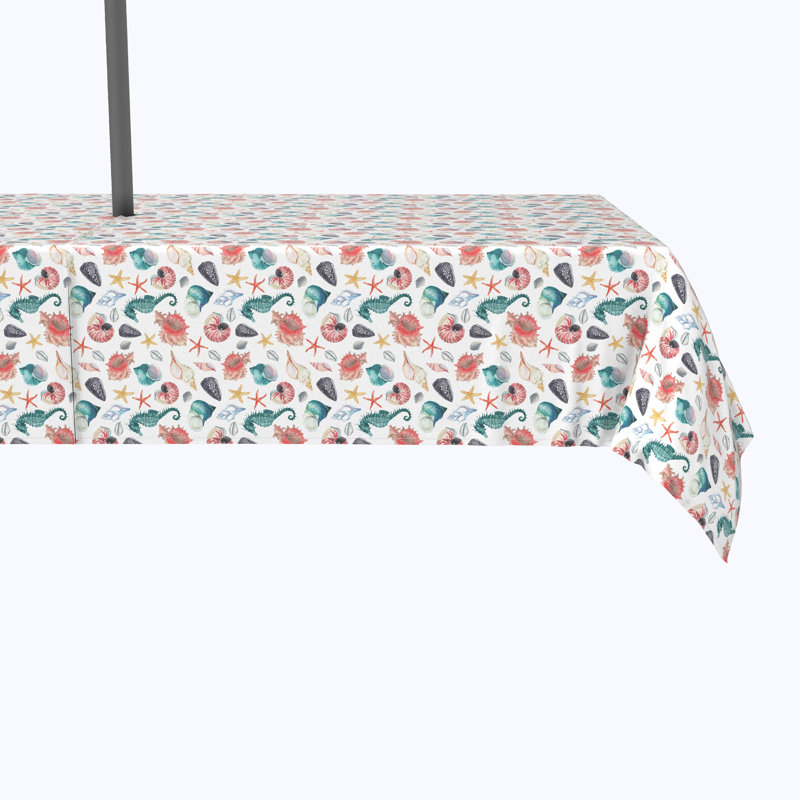 Barth Geometric Tablecloth, 120" x 60"