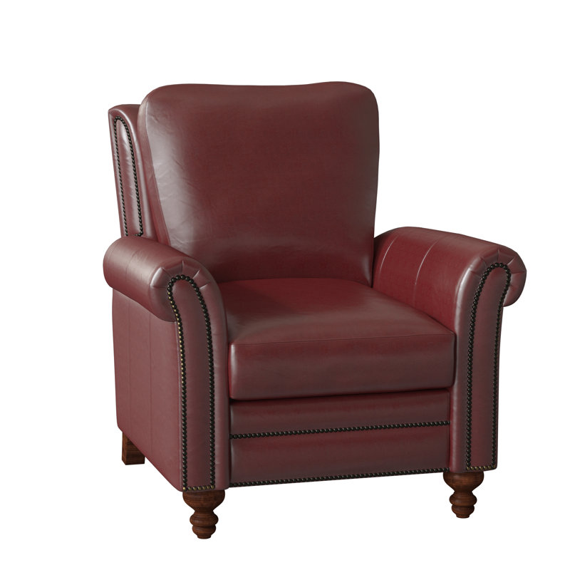 Richardson Recliner, Aline Fumo Genuine Leather, New Classiques, French Natural