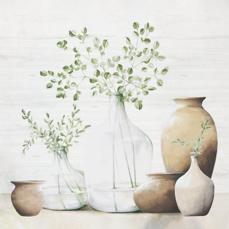Plants Still Life with Pots - Wrapped Canvas Art Prints, 122cm H x 122cm W