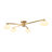 Priella Mid-century Brass Ellipse Glass Chandelier-1001720069-1001720070