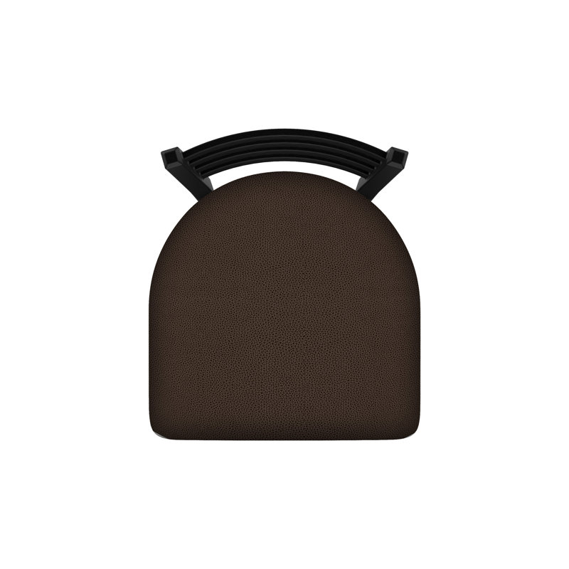 400 Jackie Chair, Vinyl-Rein Coffee, Black Wrinkle