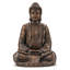 Statue de Bouddha méditant surdimensionné H 29,5 po bronze-1553697124