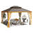14 Ft. W X 12 Ft. D Aluminum Patio Gazebo With Easy Assembly Design-128908207-128908211