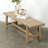 60" Long 16" Deep Solid Pinewood Bench Weathered Natural