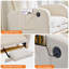 Chaise berçante pour chambre de bébé, fauteuil à bascule rembourré avec repose-pieds réglable, port USB et poche latérale