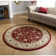 Round Boggess Oriental Area Rug