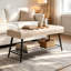 Banc de rangement touffeté rembourré-400457046