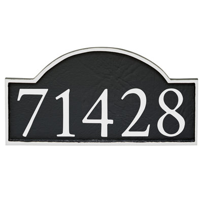 Soft Serif 1-Line Wall Address Plaque