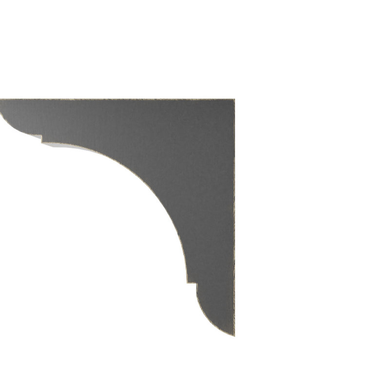 Support de décoration olympique en bois, H 10 po x l 1,75 po x P 10 po, Noir