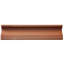 Santorini 7.9" x 2" Ceramic Chair Rail Tile Trim in Blanco