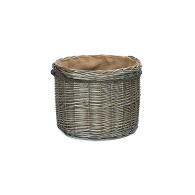Wicker Storage Basket with Lining