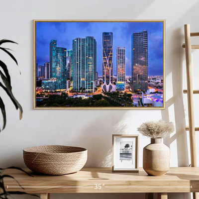 Vue aérienne du centre-ville de Miami