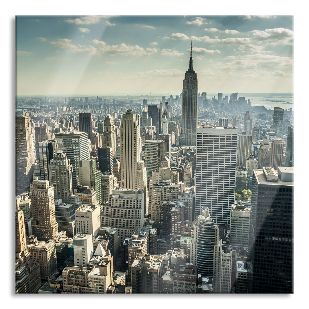 Glasbild New York bei Tag