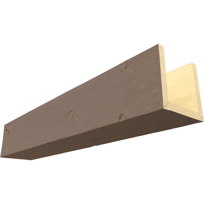 Poutre de plafond Knotty Endurathane, Taupe rustique, 24 pi L, 8"H x 8"W