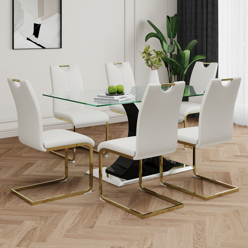 Table en verre de style moderne