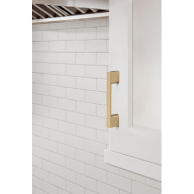 Cityscape 3 inch (76mm) Center-to-Center Champagne Bronze Cabinet Pull - 10 Pack