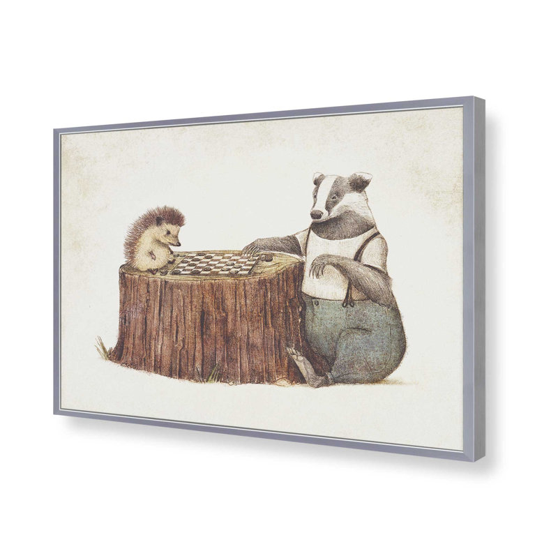 Playtime II By Mike Koubou Art Print, Silver, 18" H x 24" W