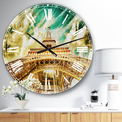 Horloge murale Paris Tour Eiffel