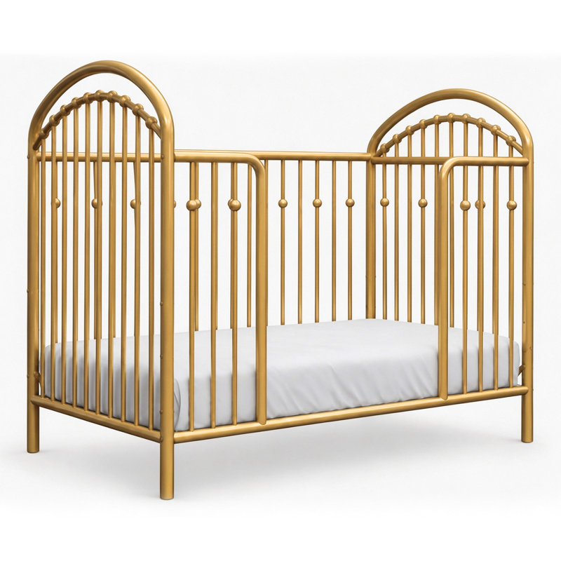 Barrière de lit en métal pour tout-petit, Doré