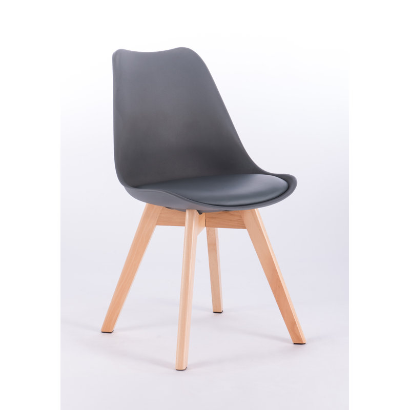Jammie 47cm H Upholstered Side Chair, Grey